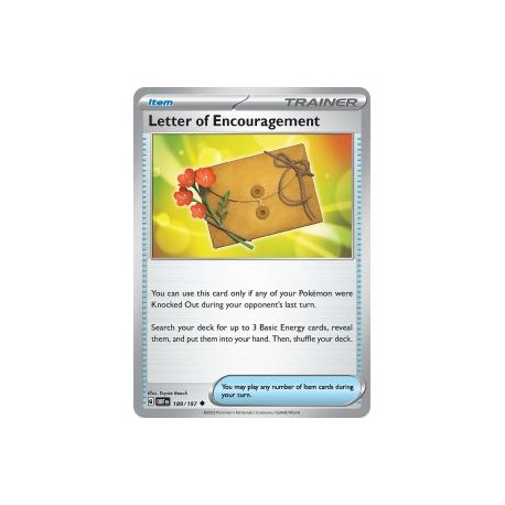 Letter of Encouragement - Reverse