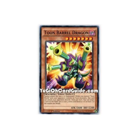 Toon Barrel Dragon (Rare)