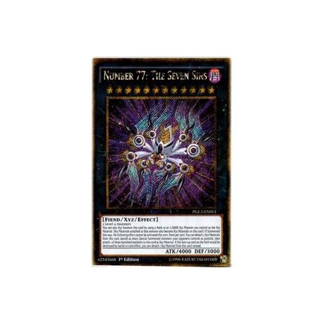 Number 77: The Seven Sins (Gold Rare)